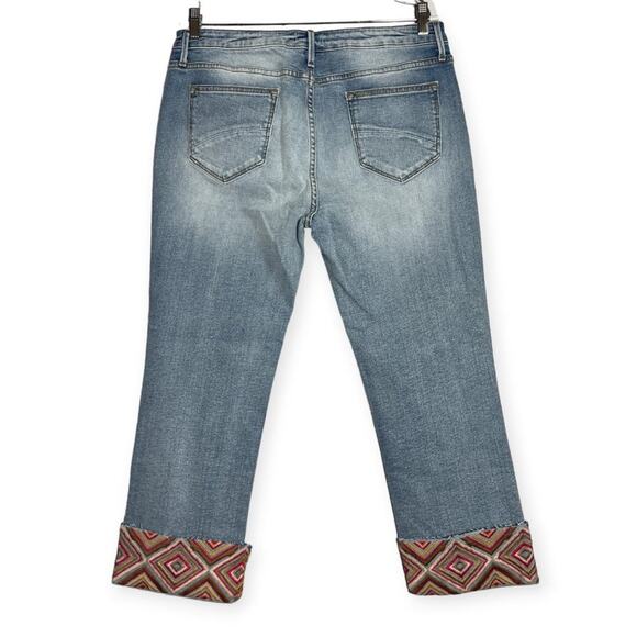 NWT Driftwood Colette Crop Jean SIZE 33 Diamond Daze Blue Emrboidered NEW - Picture 4 of 13